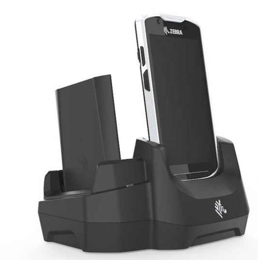 Zebra charging cradle, 1-slot + battery, USB/Ethernet, for TC5X – CRD-TC5X-2SETH-02