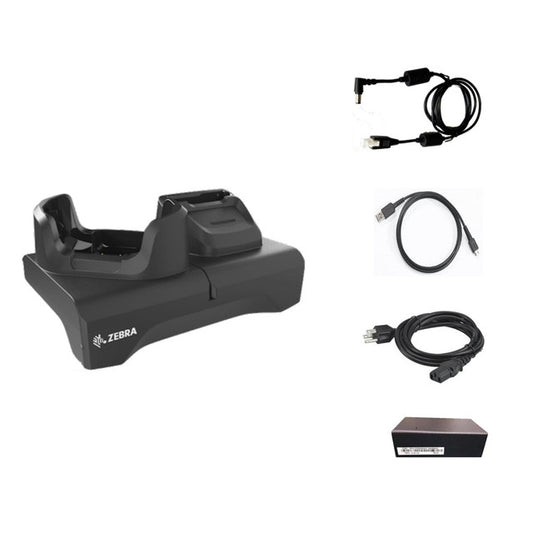 Zebra CRD-NGTC5N-2SE1B single-slot USB Ethernet cradle with spare battery slot for TC53 TC58 without boot