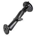 RAM Mounts Twist-Lock-imukuppikiinnitys pyöreällä AMPS-levyllä, B-koko, pitkä varsi (RAM-B-166-C-202U)
