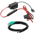 RAM Mounts GDS Modular -kiinteäasennuslaturi 30–64 V, USB-A-liitäntä ja USB-A–DC-kaapeli (RAM-GDS-CHARGE-M55-V8BU)