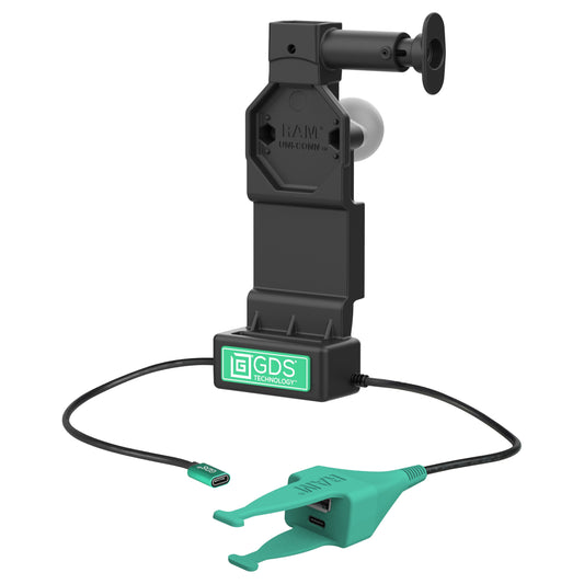 RAM Mounts GDS Uni-Conn tablet dock + USB-A & USB-C with release button – product photo