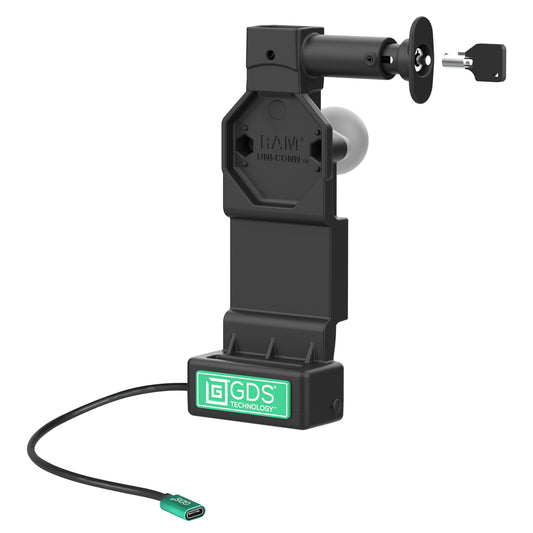 RAM Mounts GDS Uni-Conn locking tablet dock with release button – product photo