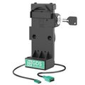 RAM Mounts GDS Uni-Conn -jousitelakka tableteille + USB-A, avainlukko (RAM-GDS-DOCKL-V12-U1CPDU)