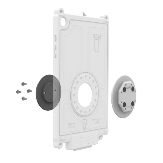 RAM Mounts GDS Uni-Conn button adapter for IntelliSkin sleeves in grey – alternative view