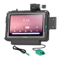 RAM Mounts avainlukittava virta- ja datatelakka kahdella USB-A-portilla Getac ZX10:lle (RAM-HOL-GE4PD2KLU)