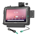 RAM Mounts avainlukittava virta- ja datatelakka USB-A-portilla Getac ZX10:lle (RAM-HOL-GE4PDKLU)