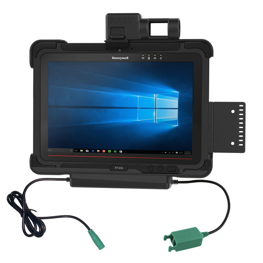 RAM Mounts power + dual USB dock for Honeywell RT10 rugged tablet – product photo