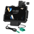 RAM Mounts lukittava Tough-Dock-virtatelakka + 2× USB-A – Zebra ET4x/ET401 8" (Rugged Frame) (RAM-HOL-ZE20PD2KLU)