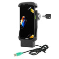 RAM Mounts avainlukittava Form-Fit-virtatelakka (USB-A) Zebra TC22:lle ja TC27:lle ilman suojakuorta (RAM-HOL-ZE24PL-1U)