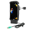 RAM Mounts avainlukittava Form-Fit-virtatelakka (USB-A) Zebra TC22:lle ja TC27:lle suojakuoren kanssa (RAM-HOL-ZE24PLU)