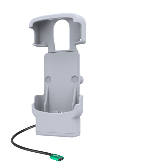 RAM Mounts grey powered dock with USB-C for Zebra HC20 and HC50 – alternative view