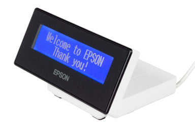 Epson DM-D30 white 2x20 LCD customer display for TM-m30 printers