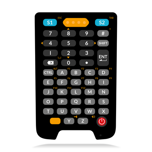 Newland N7 Cachalot Pro II Android mobile computer, 47-key keypad, near/far 2D imager (N7-Pro-W4-E4-A13) – 47-key keypad layout