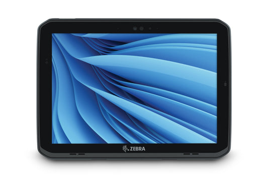 Zebra ET80 rugged tablet, Windows 11 Pro, SE4107 standard range scanner, Wi-Fi only (ET80A-0P5A2-CF0) – front view