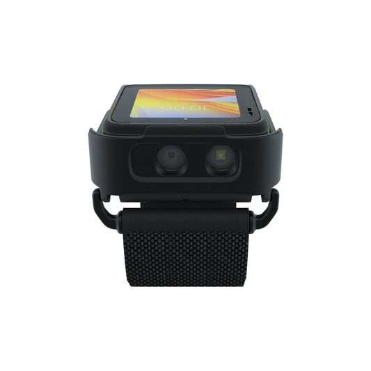 Zebra WS50 wearable computer, back of hand (WS5001-0B2J3020EA6) – front view of scan window