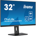 iiyama ProLite XUB3293UHSN-B5 32" Monitor, IPS, 4K UHD, USB-C Dock 65 W, KVM (XUB3293UHSN-B5)