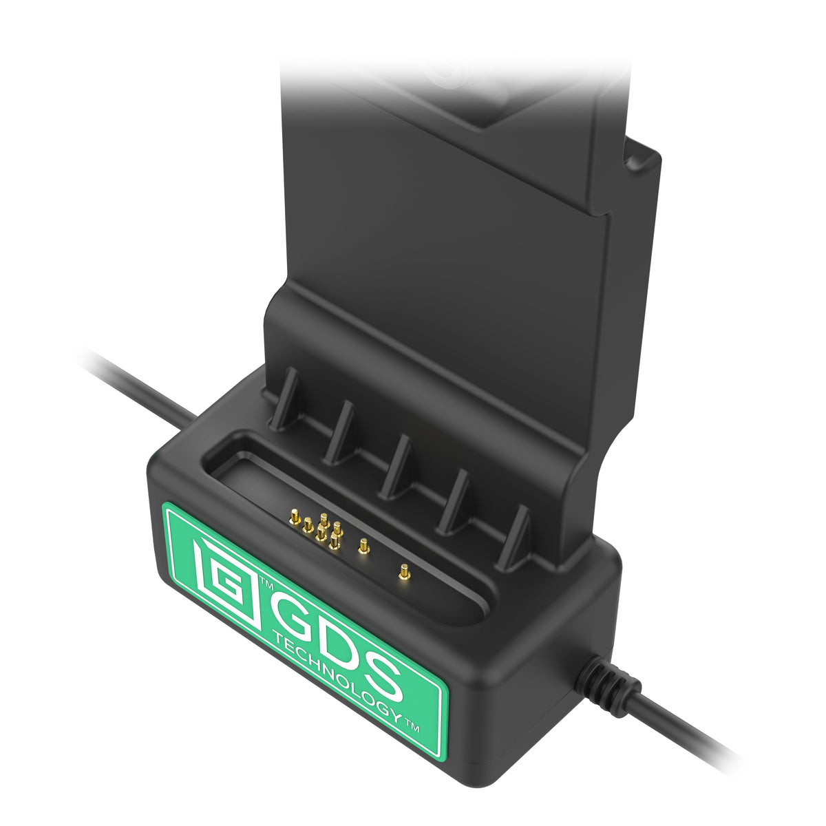 RAM Mounts GDS Uni-Conn right key-locking power + USB-C dock for IntelliSkin tablets – detail photo