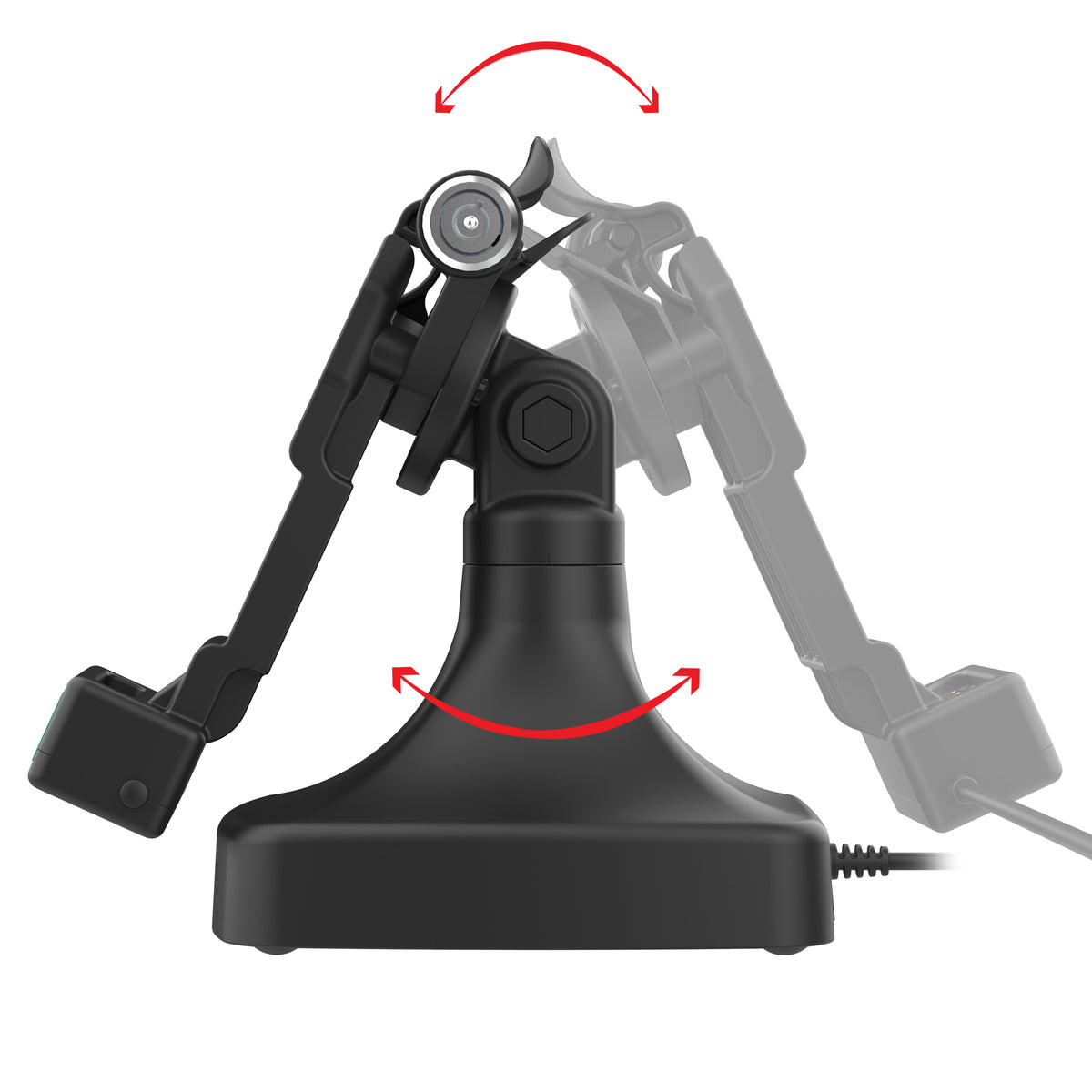 RAM Mounts GDS key-locking tilt and swivel dock with PoE for IntelliSkin tablets with Uni-Conn adapter – additional view