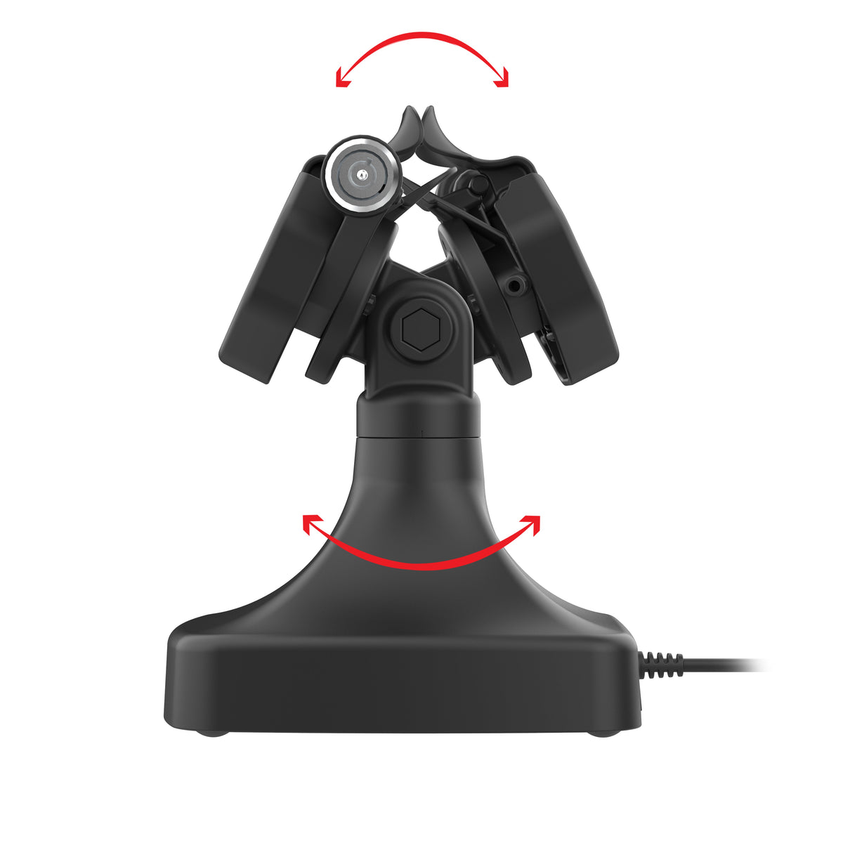 RAM Mounts GDS key-locking tilt and swivel dock with PoE for IntelliSkin Thin-Case tablets with rear pogo pads – additional view