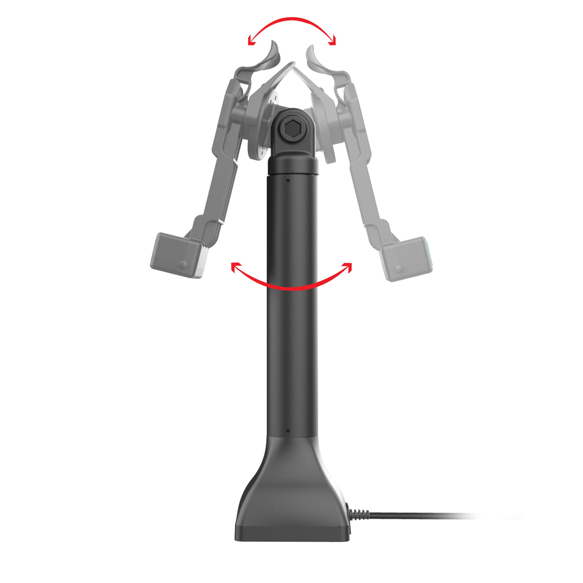 RAM Mounts GDS 14-inch pedestal dock with USB-C for IntelliSkin tablets with Uni-Conn adapter – detail photo