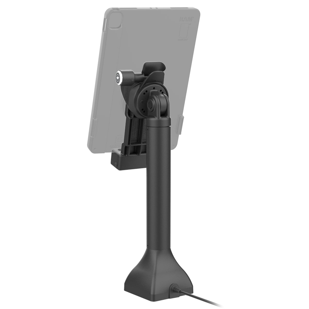 RAM Mounts GDS 14-inch key-locking pedestal dock with PoE for IntelliSkin tablets with Uni-Conn adapter – additional view