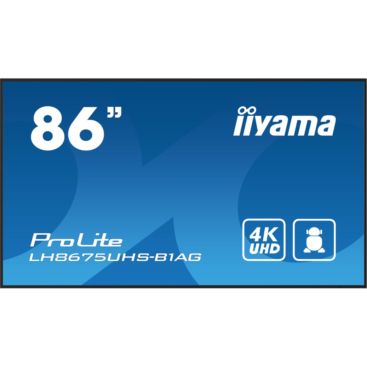 iiyama ProLite LH8675UHS-B1AG 86" 4K Digital Signage Display – official product photo 2 (LH8675UHS-B1AG)