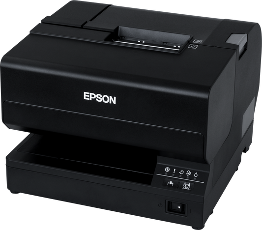 Epson TM-J7700 inkjet POS receipt printer, black (C31CF70301) – 3/4 view