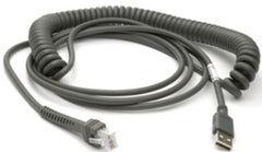 Zebra USB cable, 4.5 m, coiled, Series A (CBA-U09-C15ZAR)