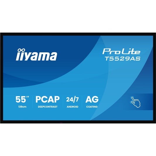 iiyama ProLite T5529AS-B1AG 55" Interactive Touch Display – official product photo 2 (T5529AS-B1AG)