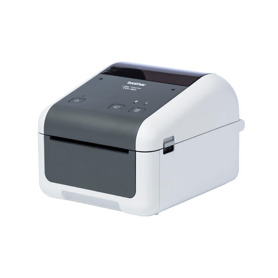 Brother TD-4425DN direct thermal desktop label printer – left side view