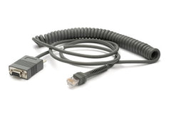 Zebra RS-232 cable, 2.7 m, coiled (CBA-R02-C09PAR)