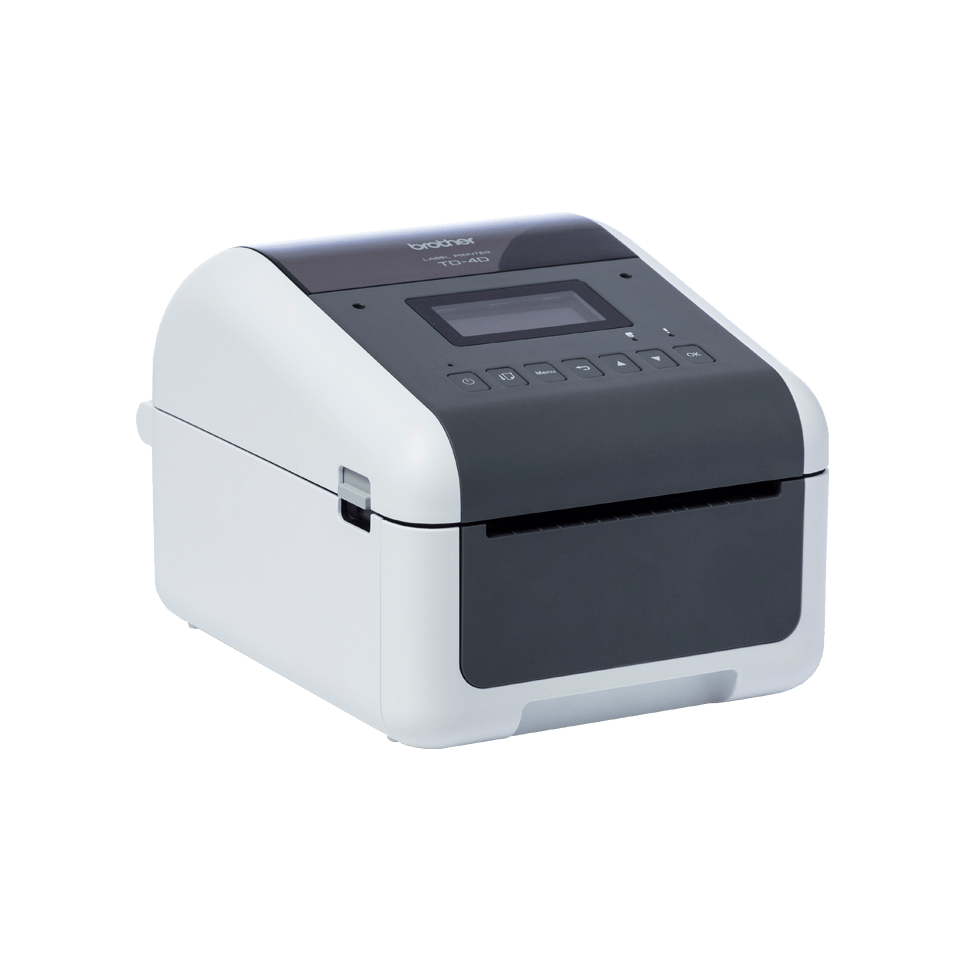 Brother TD-4455DNWB direct thermal desktop label printer – right side view