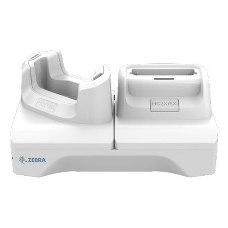 Zebra CRD-HC2L5L-2S1D1B 2-slot charging cradle with spare battery slot for HC20 HC25 HC50 HC55