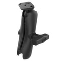 RAM Mounts kaksoiskuppivarsi vinoneliöpallolevyllä, C-koko, keskipitkä (RAM-103-238U)