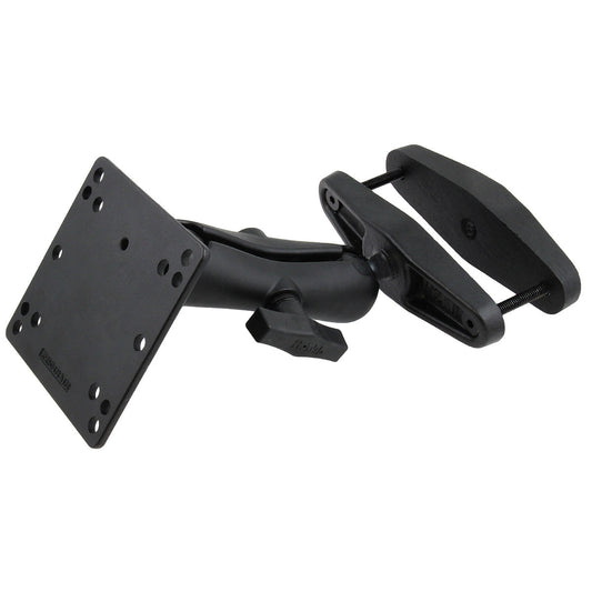 RAM Mounts 5" square post clamp mount with 100 × 100 mm VESA plate – product photo