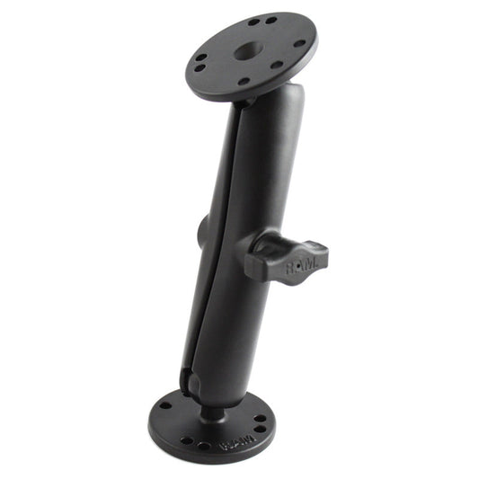 RAM Mounts B-size double ball mount with two round AMPS plates, long arm (RAM-B-101U-C) – product photo