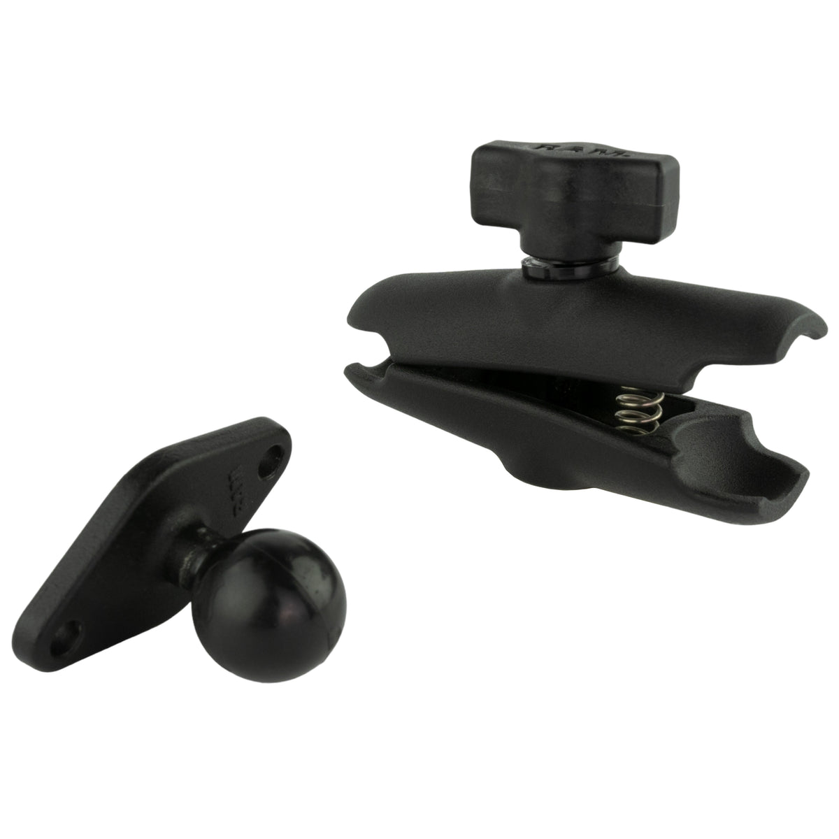RAM Mounts B-size medium double socket arm with diamond plate (RAM-B-103-238U) – another angle