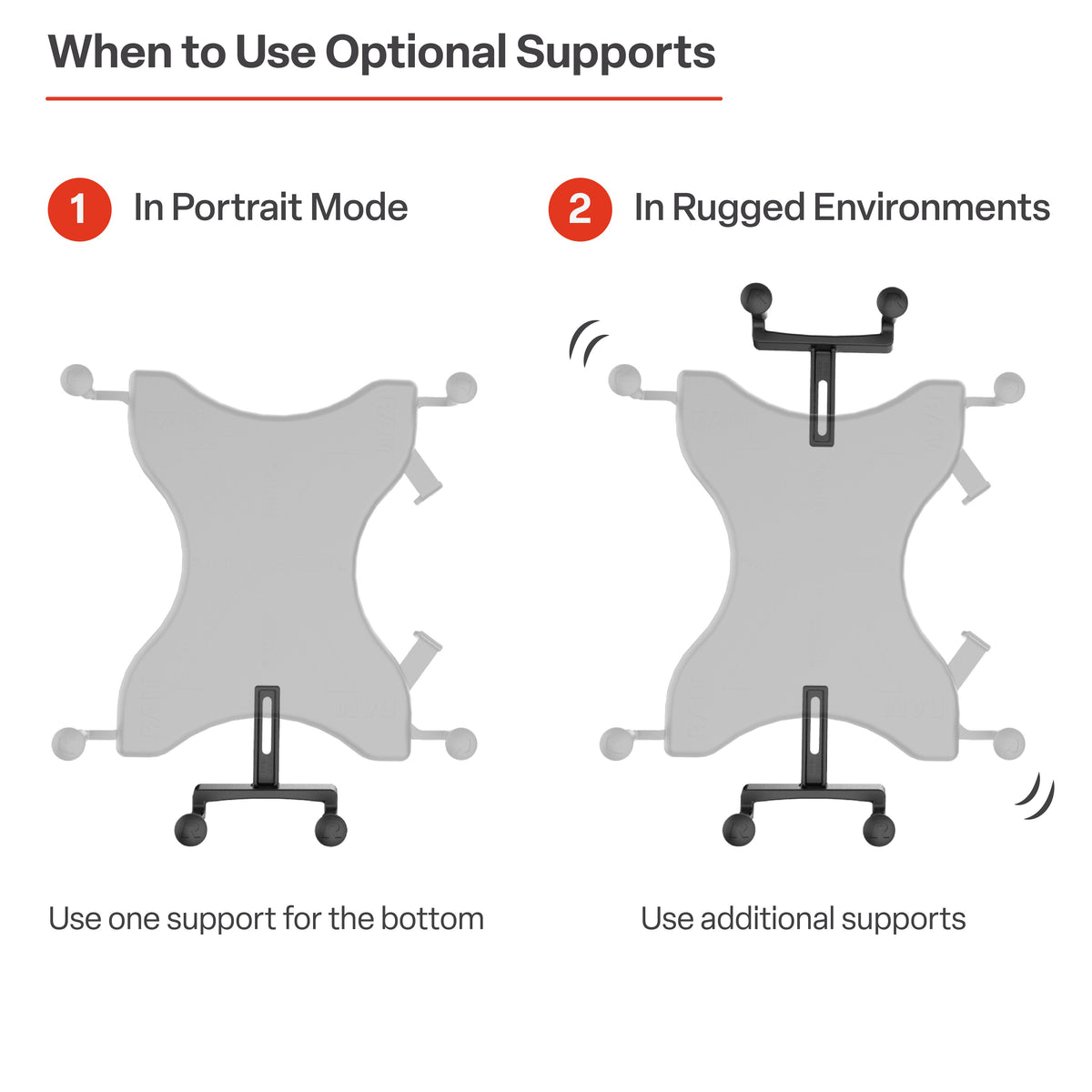 RAM Mounts X-Grip 9"–11" tablet mount with Twist-Lock suction cup (RAM-B-166-UN9U) – additional view