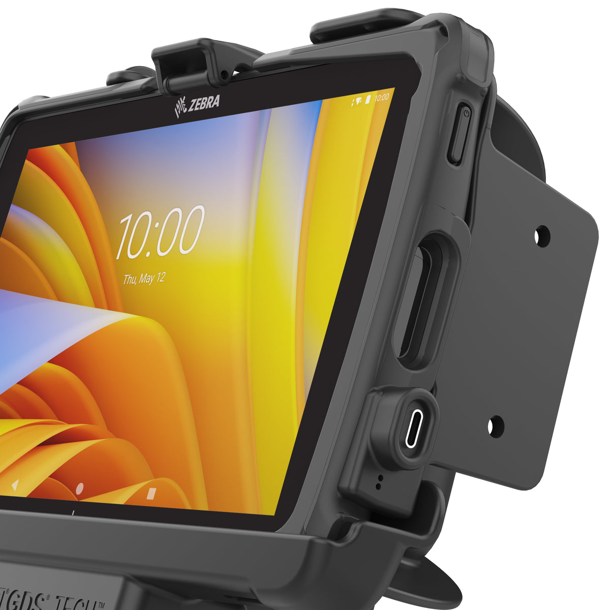 RAM Mounts GDS power + dual USB dock for Zebra ET40, ET45 and ET401 8-inch tablets in IntelliSkin – second alternative view