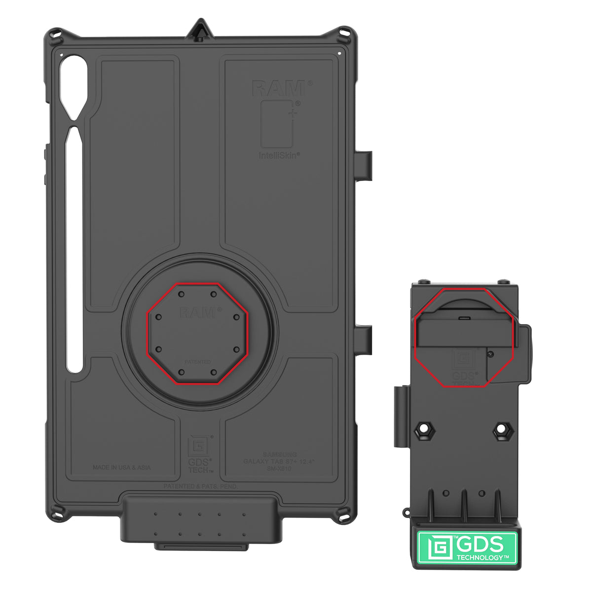 RAM Mounts GDS Uni-Conn locking spring-loaded tablet dock – additional product photo