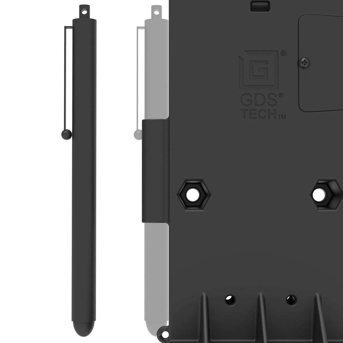 RAM Mounts GDS key-locking powered dock with USB-A for Zebra TC22, TC27, TC53 and TC58 in IntelliSkin – further product photo