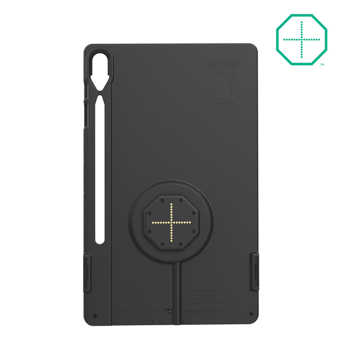 RAM Mounts IntelliSkin Thin-Case with rear pogo pads for Samsung Tab S10+, S9+ and S9 FE+ – alternative view