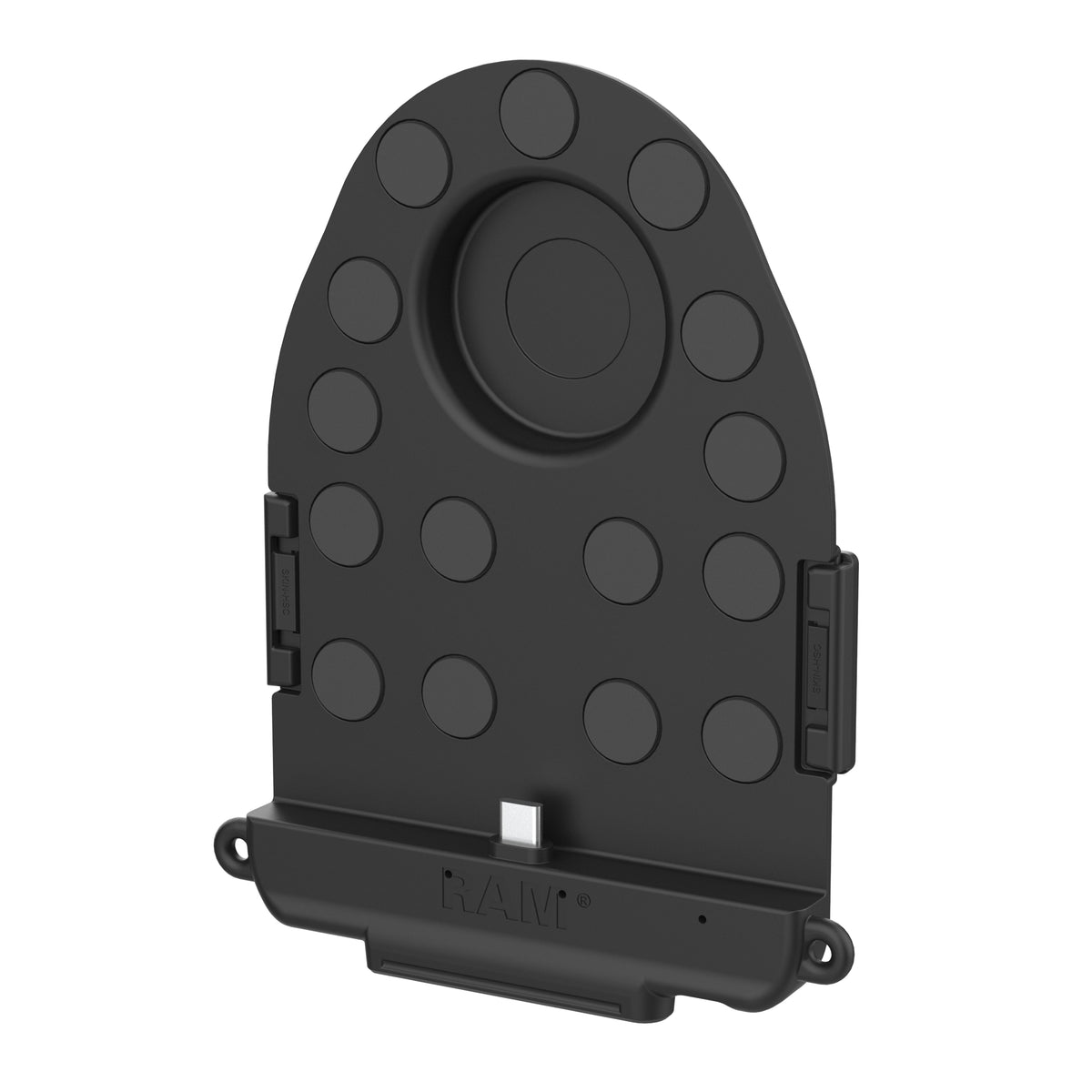 RAM Mounts GDS Tab-Conn adapter for tablets without case with D-Shape pogo pads – additional view