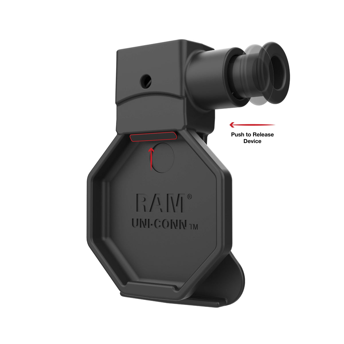 RAM Mounts GDS belt clip holder with release button for Uni-Conn devices – additional product photo