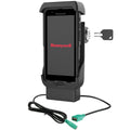 RAM Mounts Key-Locking Powered Dock + USB-A for Honeywell CT40/CT45/CT47 (RAM-HOL-HON12PDLU)