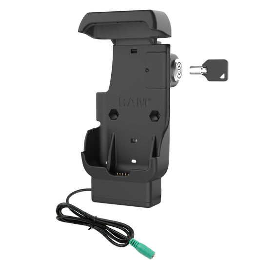 RAM Mounts key-locking powered dock for Honeywell CT40, CT45 and CT47 – alternative view