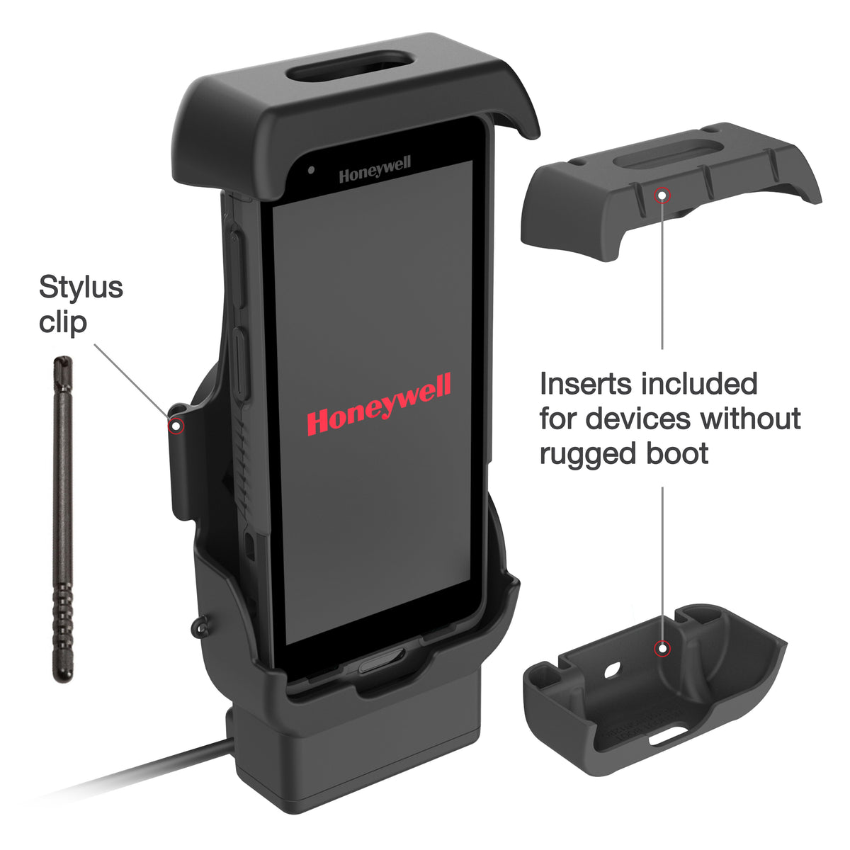 RAM Mounts powered dock for Honeywell CT40, CT45 and CT47 – further view