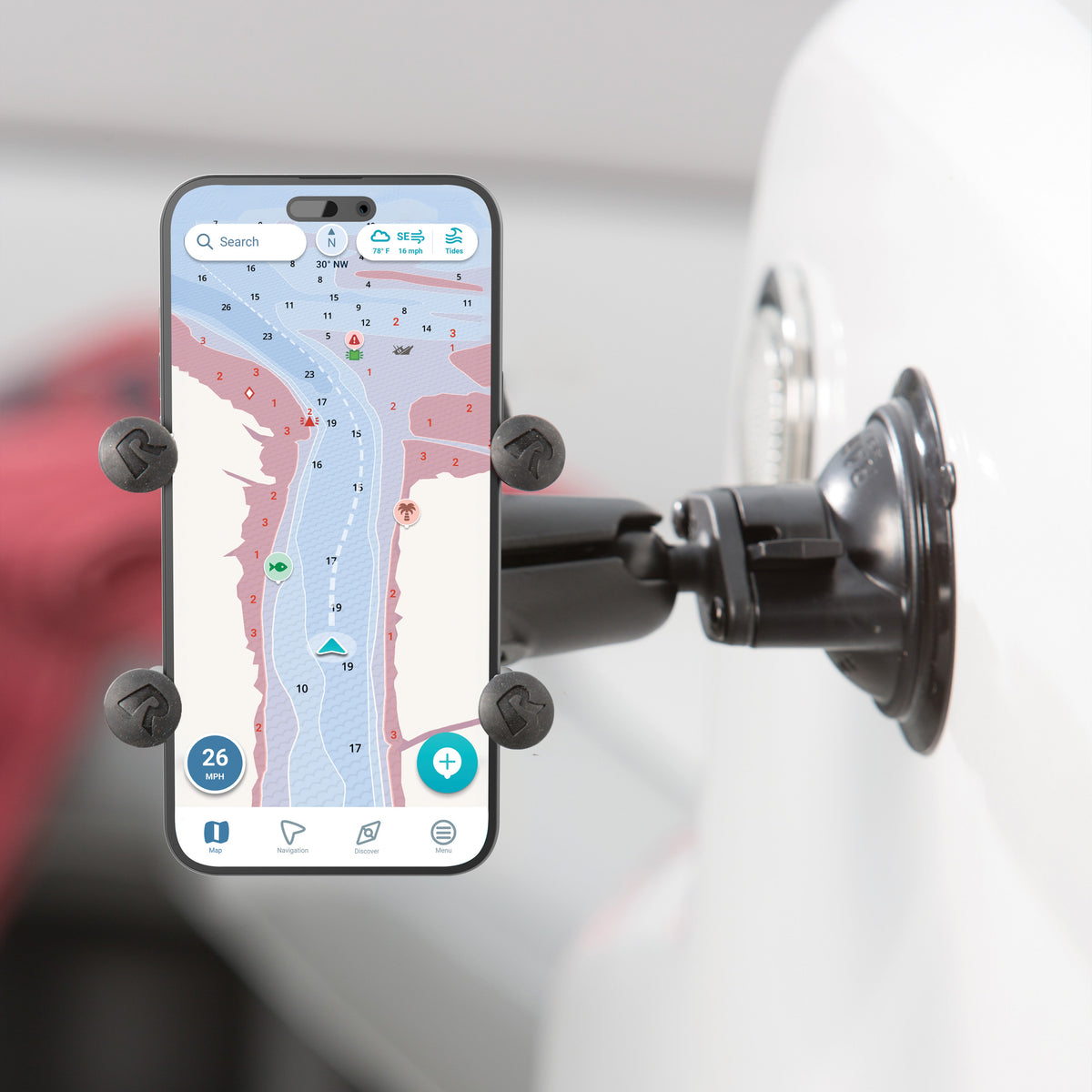 RAM Mounts X-Grip universal phone holder with B-size ball – further product photo