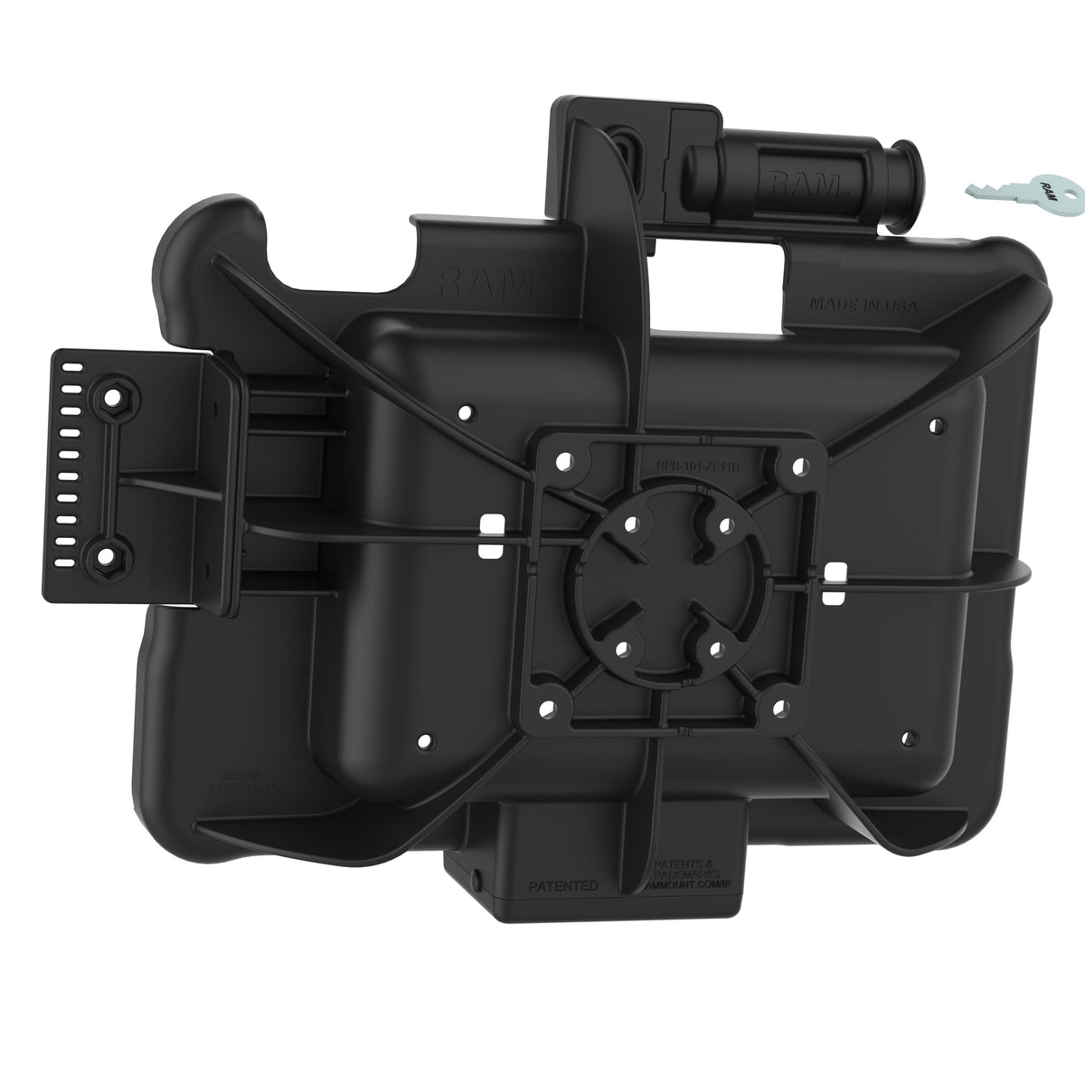 RAM Mounts key-locking GDS Form-Fit holder for Zebra ET5x 10.1" rugged tablets – additional view