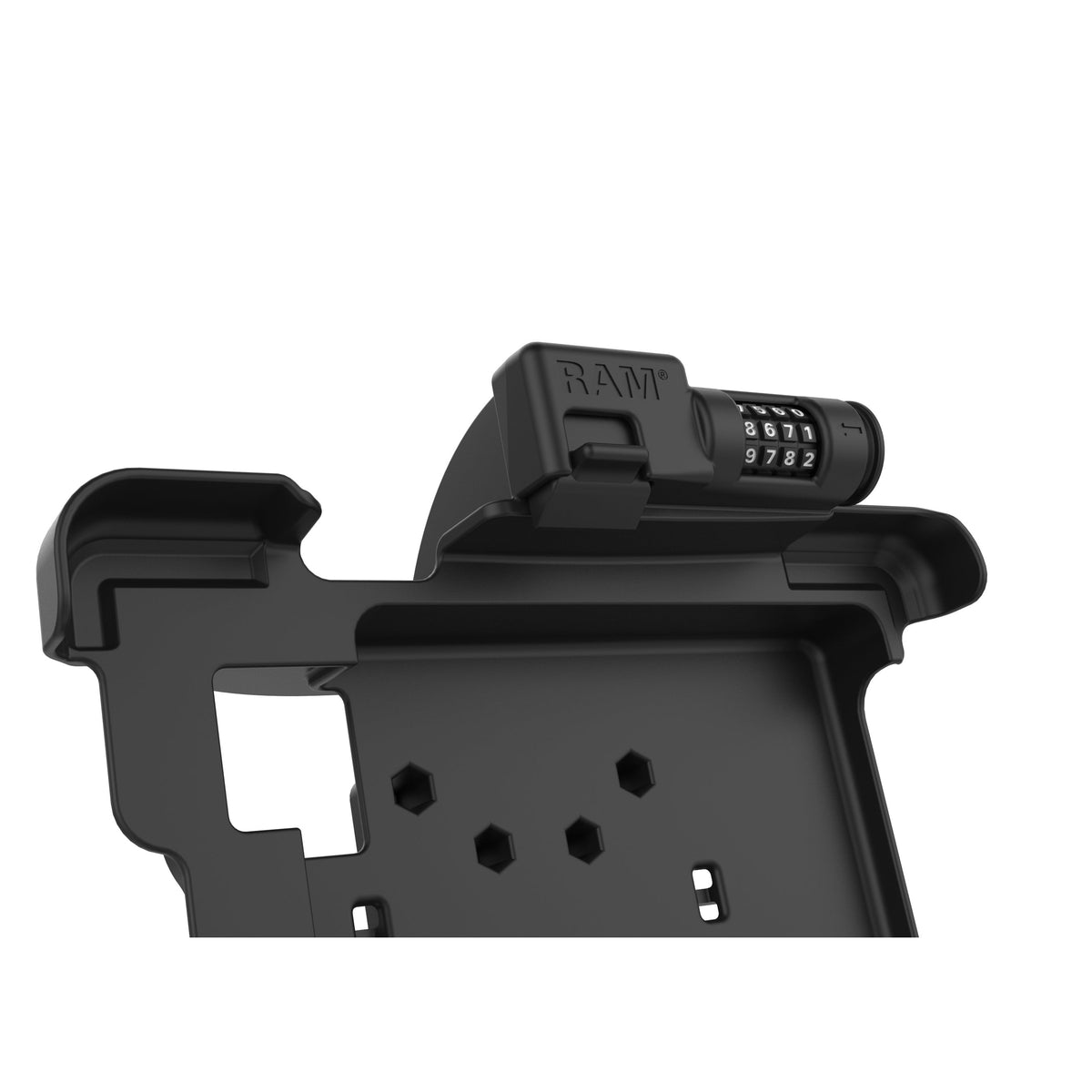 RAM Mounts combination-locking GDS powered dock for Zebra XSLATE L10 rugged tablet – view 3